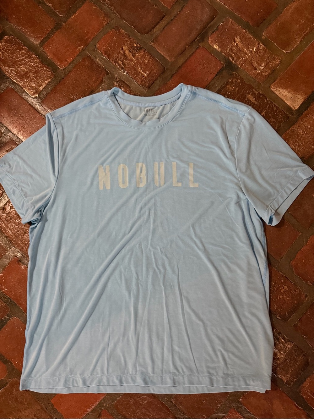 NOBULL Light Blue Crewneck Logo Tee